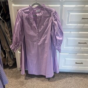 Lavender Puff Sleeve Dress